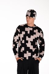 UNISEX  šukuotinės medvilnės džemperis "Raimedas Latvys"