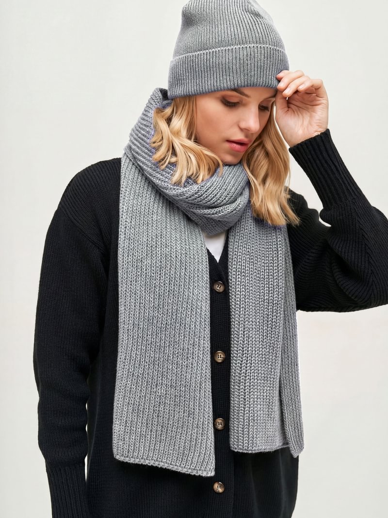Unisex kepurė su merino vilna